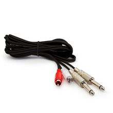 Cabo 2 P10 Mono para 2 RCA - 2 Metros