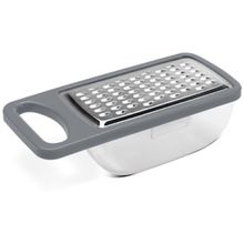 Ralador com Pote Coletor Aço Inox Brinox Top Pratic 2204/327 - Cinza