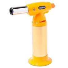Maçarico Recarregável Brinox Glacê em Aço Inox e ABS 15 cm – Amarelo