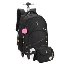 Kit Mochila Rodinha e Lancheira Barbie by Luxcel Ref.46842