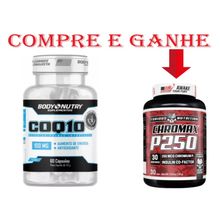 COMPRE CoQ10 - 60 Cápsulas - Body Nutry E GANHE CHROMAX P250 30CAPS.