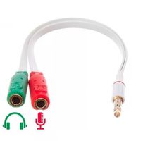 Cabo Adaptador P3 Macho X P2 Femea Para Microfone