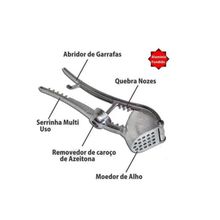 Espremedor De Alho Multifunção De Alumínio Fundido