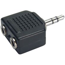 Adaptador Conector P2 Macho Para 2 P2 Fêmea Headset Fone
