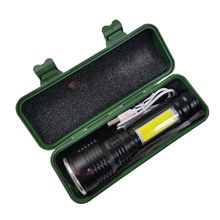 Lanterna Mini Led Tática Recarregável Zoom Forte Potente