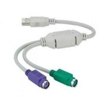 Cabo Adaptador Conversor Usb 2 Portas Ps2 P/ Teclado