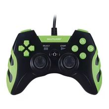 Controle joystick Multilaser JS091 preto e verde