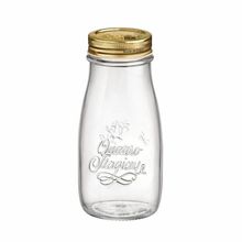 Garrafa de Vidro Hermético 400ml Quattro Stagioni Bormioli