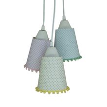 Lustre Pendente Pompom Candy Colors Infantil Arabescos Bivolt