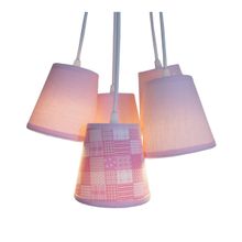 Lustre Pendente Luminária Teto Quarto Sala Patchwork Bivolt