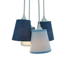 Lustre Pendente Teto Quarto Infantil Cacho 4 Cúpulas Bivolt