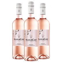 Kit 03 Unidades Vinho Mouton Cadet Bordeaux Rosé 750ml