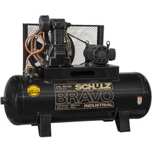 Compressor Schulz Csl 40 Bravo 250 Lts 175 Lbs 10 Cv Trif. I