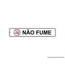 Placa Sinal.Pvc 05X25Cm Nao Fume Ref2355