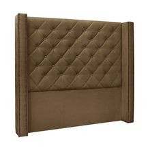 Cabeceira Cama Box Solteiro 90cm Vicenza Suede Caramelo - Sheep Estofados