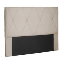 Cabeceira Cama Box Solteiro 90cm Aquilla Veludo Bege - Sheep Estofados