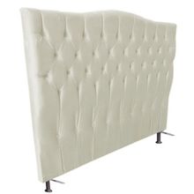 Cabeceira Cama Box Solteiro 90cm Capitonê Sofia Suede Bege - Sheep Estofados