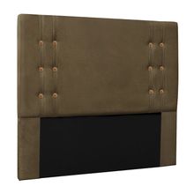Cabeceira Cama Box Solteiro 90cm Gênova Suede Caramelo - Sheep Estofados