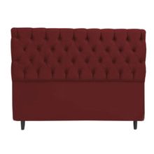Cabeceira Cama Box Solteiro 90cm Nicole Suede Bordô - Sheep Estofados