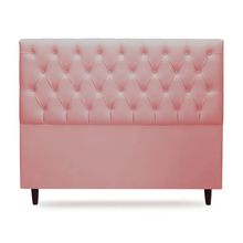 Cabeceira Cama Box Solteiro 90cm Nicole Suede Rosa - Sheep Estofados