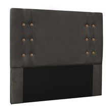 Cabeceira Cama Box Solteiro 90cm Gênova Suede Cinza - Sheep Estofados
