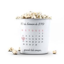 Balde de Pipoca 3,5 litros - Namorados - Quando Tudo Começou
