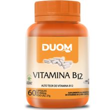 VITAMINA B12 COBALAMINA 1 CÁPSULA AO DIA 60 CÁPSULAS - DUOM