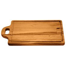 Tábua Churrasco em Madeira Muiracatiara com Acabamento Envernizado com Alça 33 x 20 cm - Tramontina