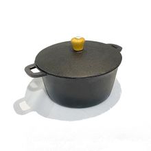 Caçarola Panela De Ferro 18Cm Duas Alças 1,6 litros C/ Tampa