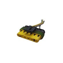 Chicote Conector Tomada Terminal Bico Injetor Linea 6 Vias