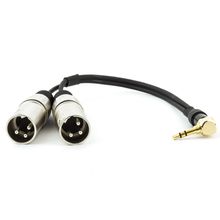 Cabo P2 90° Estereo Para 2 XLR Macho - 1,5 Metro
