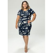 Vestido Estampado Azul Marinho | Pau a Pique MARINHO - GG