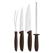 Conjunto para Churrasco Tramontina Plenus em Inox e Polipropileno – 4 Peças