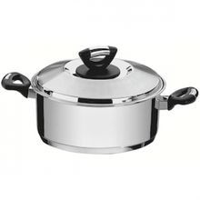 Caçarola Rasa Tramontina Solar Baquelite Inox - 24cm