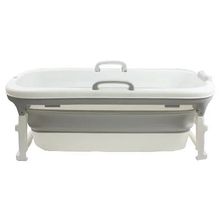 Banheira Dobrável Grande Cinza 180L - Baby Pil