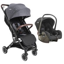 Carrinho Travel System Sprint II Melange Grafite + Bebê conforto - Kiddo