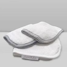 Kit Paninho de Boca Babitas Cinza - Laço Bebê Babitas