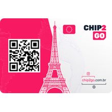 eSim Internacional EUROPA - 30 dias - Internet 5G Ilimitada - Chip2Go