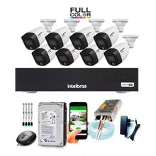 Kit 8 Câmeras Intelbras 1220 Full Color Dvr Intelbras 8 Ch