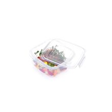 Pote Marmita Plástico Microondas Freezer Quadrado Com Trava GG 3,7 L