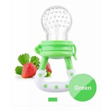 Chupeta Alimentadora Mordedor Bebê Verde 1 Und