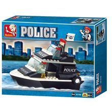 Blocos de Montar Polícia Guarda Costeira 98 Peças Multikids BR833