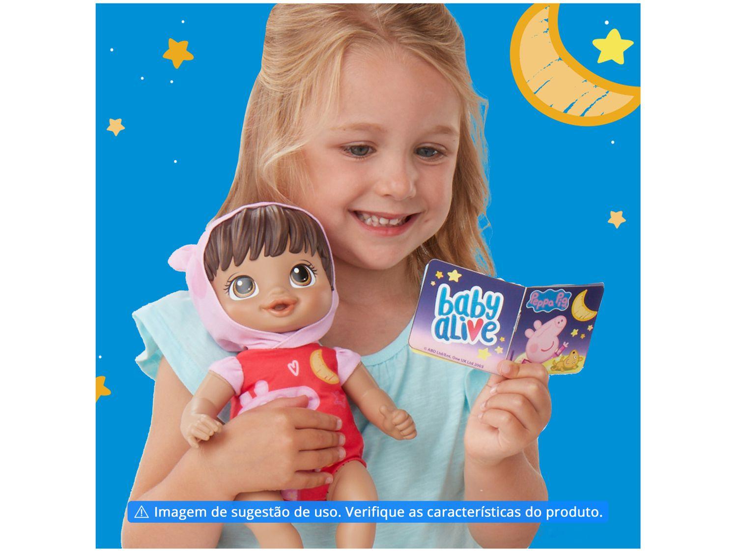 Boneca Baby Alive Boa Noite Peppa - com Acessórios Hasbro - Shop Coopera