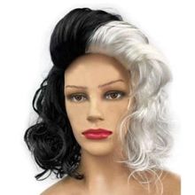 Peruca Preta e Branca - Cruela