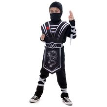 Fantasia Ninja Silver Infantil com Capuz