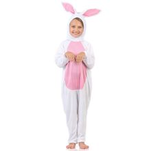 Fantasia Coelho Branco Macacão Infantil