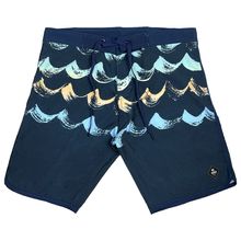 Bermuda Praia Elastano Masculina WSS Diamond Pattern Wave