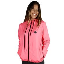 Jaqueta Corta Vento Ciclismo Feminino Rosa WSS Diamond