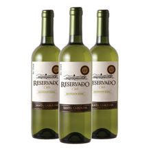 Kit 03 Un Vinho Santa Carolina Reservado Sauvig. Blanc 750ml
