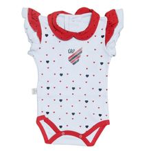 Body Athlético PR Estampa Corações Oficial